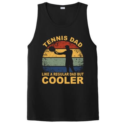 Tennis Player Tennis Father Tennis Racket Tennis Dad Funny Gift PosiCharge Competitor Tank