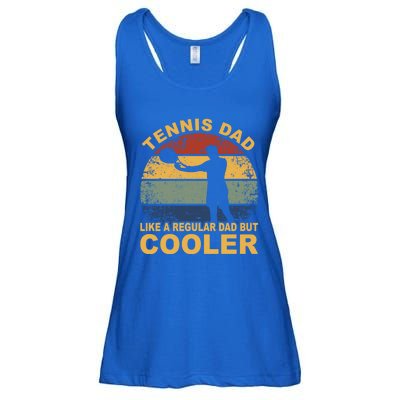 Tennis Player Tennis Father Tennis Racket Tennis Dad Funny Gift Ladies Essential Flowy Tank