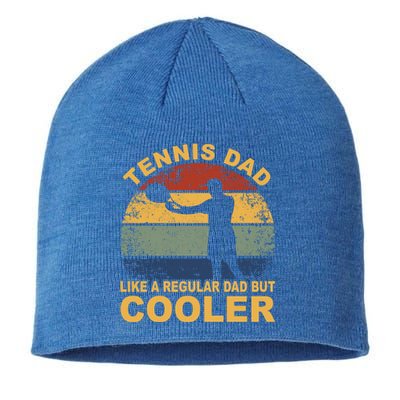 Tennis Player Tennis Father Tennis Racket Tennis Dad Funny Gift Sustainable Beanie