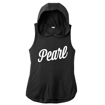 The Pearl Ladies PosiCharge Tri-Blend Wicking Draft Hoodie Tank