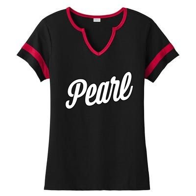 The Pearl Ladies Halftime Notch Neck Tee