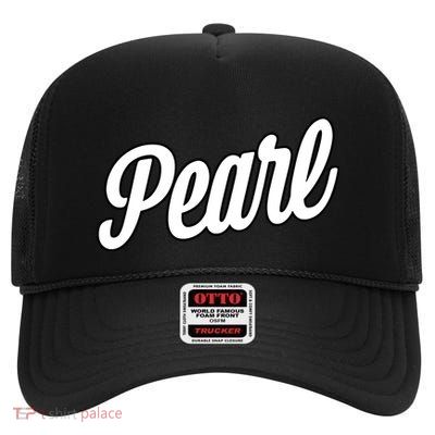 The Pearl High Crown Mesh Back Trucker Hat
