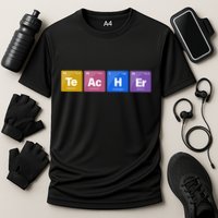 Teacher Periodic Table Cooling Performance Crew T-Shirt