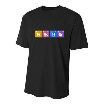 Teacher Periodic Table Youth Performance Sprint T-Shirt