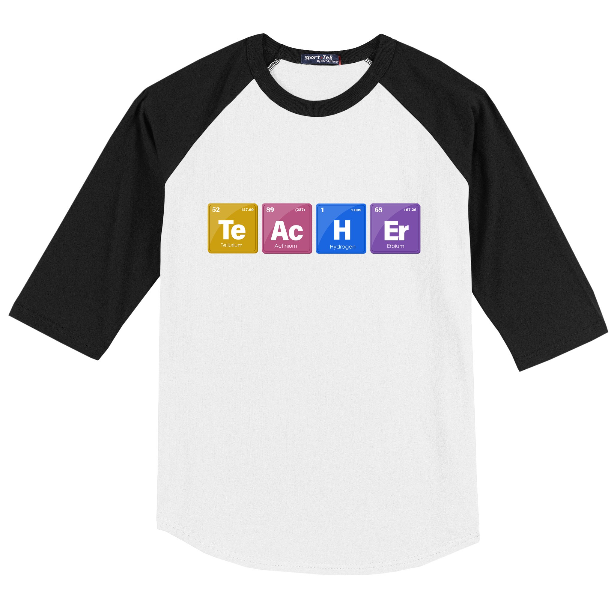 Teacher Periodic Table Baseball Sleeve Shirt