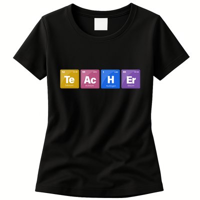 Teacher Periodic Table Womens T-Shirt