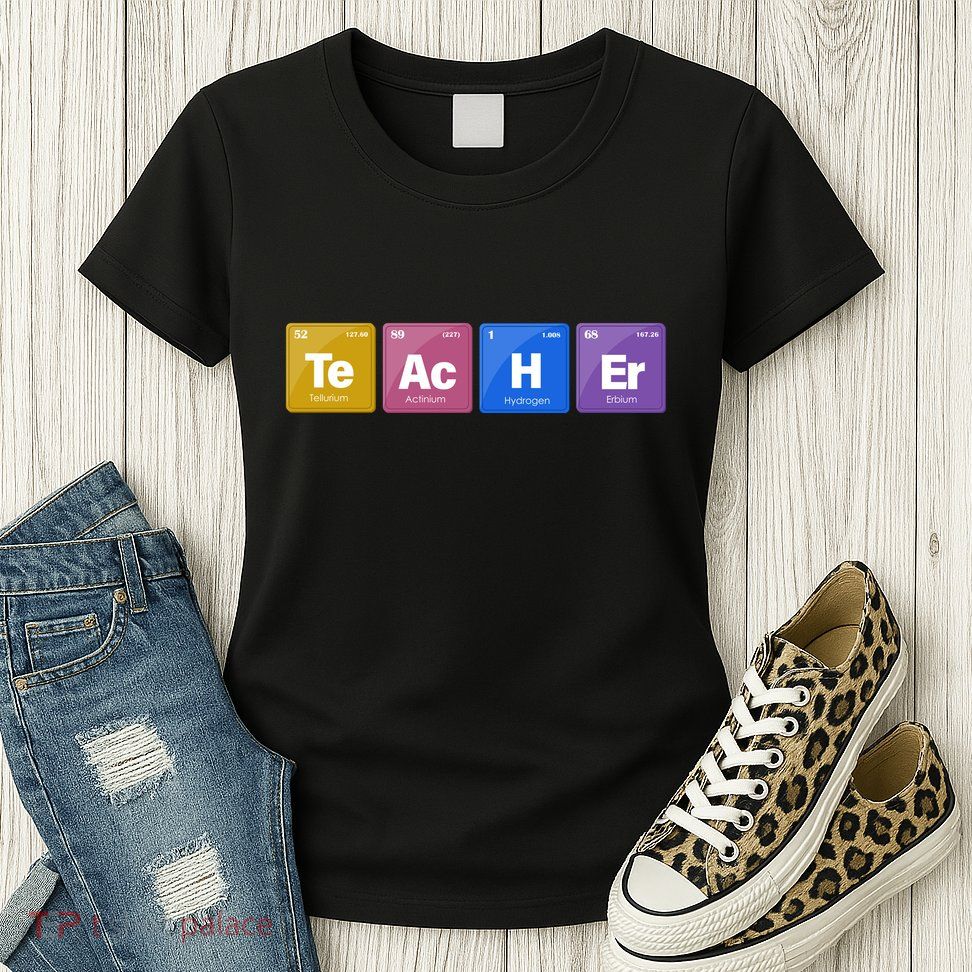 Teacher Periodic Table Womens T-Shirt