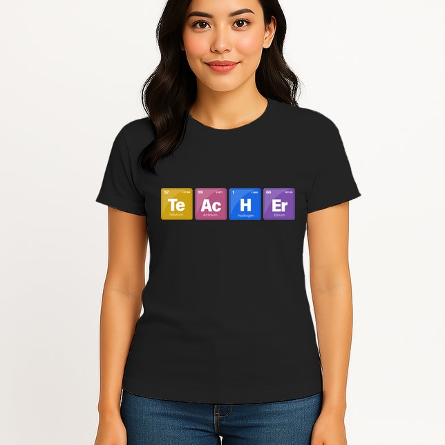 Teacher Periodic Table Womens T-Shirt