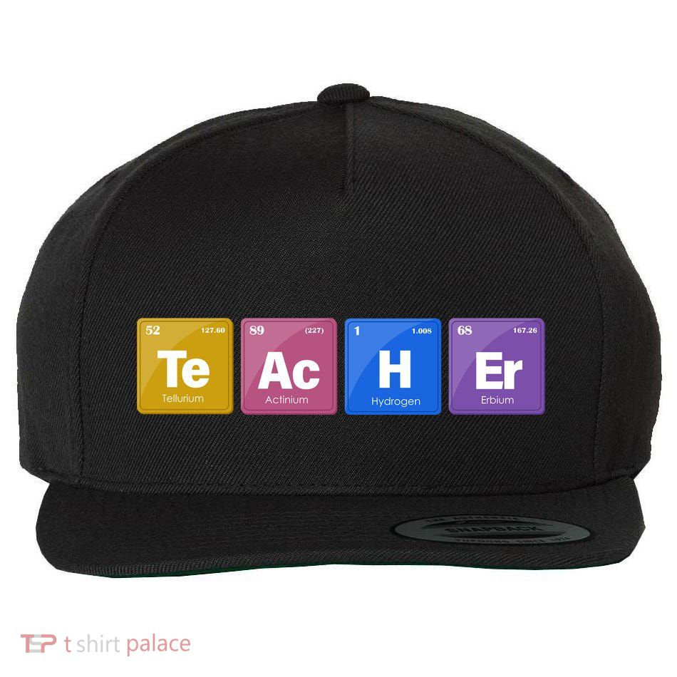 Teacher Periodic Table Wool Snapback Cap