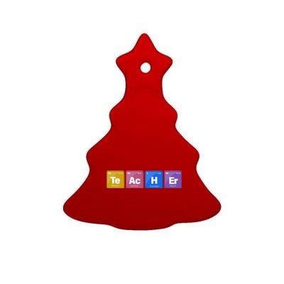 Teacher Periodic Table Ceramic Tree Ornament