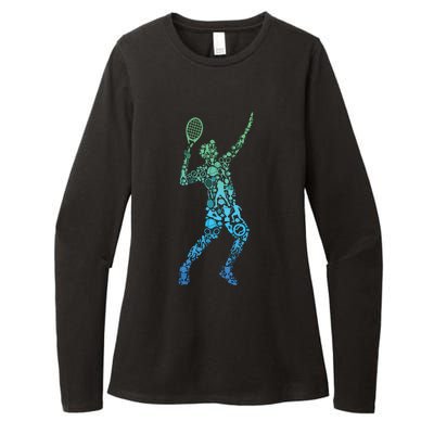 Tennis Player Womens CVC Long Sleeve Shirt