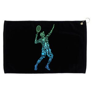 Tennis Player Grommeted Golf Towel