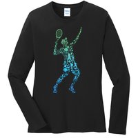 Tennis Player Ladies Long Sleeve Shirt