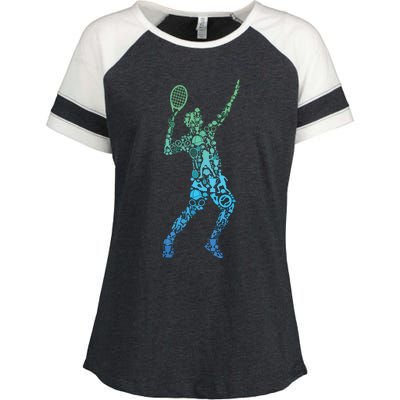 Tennis Player Enza Ladies Jersey Colorblock Tee