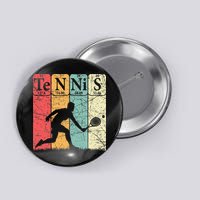 Tennis Periodic Table Elements Tennis Player Nerd Vintage Button