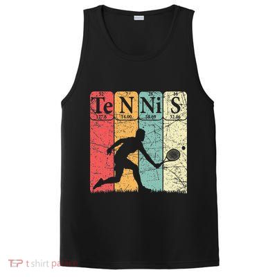 Tennis Periodic Table Elements Tennis Player Nerd Vintage PosiCharge Competitor Tank