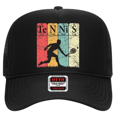 Tennis Periodic Table Elements Tennis Player Nerd Vintage Trucker Hat
