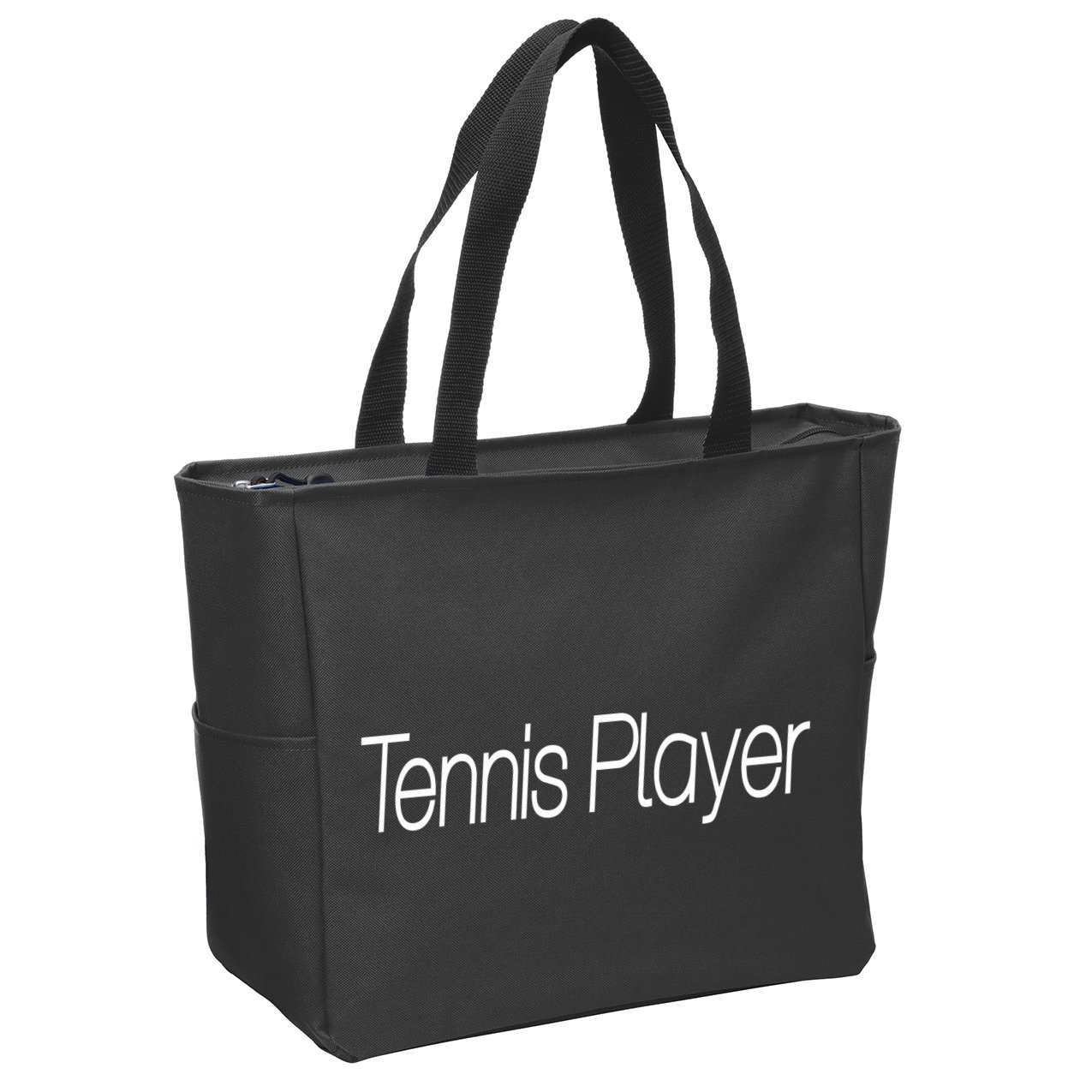 Tennis Player Zip Tote Bag