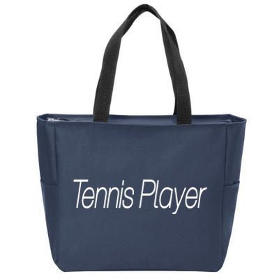 Tennis Player Zip Tote Bag