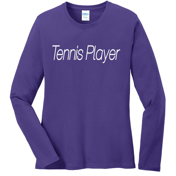 Tennis Player Ladies Long Sleeve Shirt