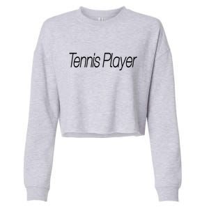 Tennis Player Cropped Pullover Crew