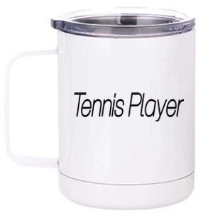 Tennis Player 12 oz Stainless Steel Tumbler Cup