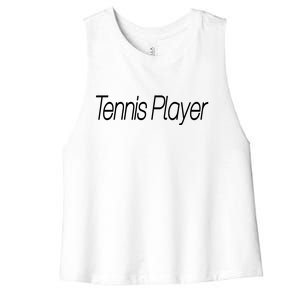 Tennis Player Women's Racerback Cropped Tank