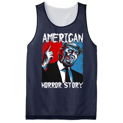 Trump President Usa Flag Halloween Horror Story Costumes Mesh Reversible Basketball Jersey Tank