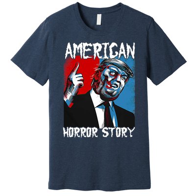 Trump President Usa Flag Halloween Horror Story Costumes Premium T-Shirt