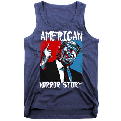 Trump President Usa Flag Halloween Horror Story Costumes Tank Top