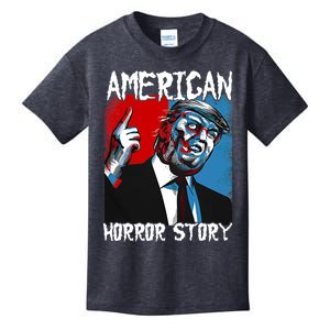 Trump President Usa Flag Halloween Horror Story Costumes Kids T-Shirt