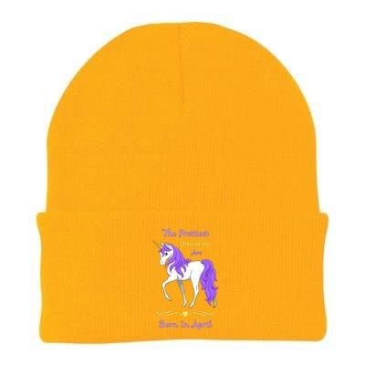 The Prettiest Unicorns Are Born In April Knit Cap Winter Beanie