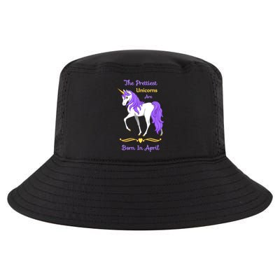 The Prettiest Unicorns Are Born In April Cool Comfort Performance Bucket Hat