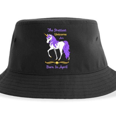 The Prettiest Unicorns Are Born In April Sustainable Bucket Hat