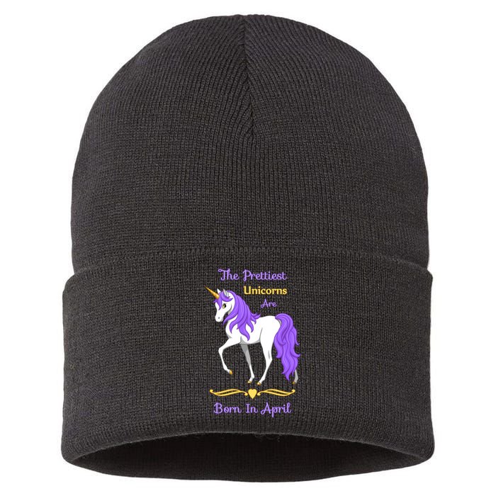 The Prettiest Unicorns Are Born In April Sustainable Knit Beanie