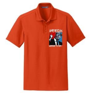 Trump President Usa Flag Halloween Horror Story Costumes Dry Zone Grid Polo