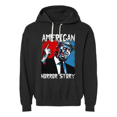 Trump President Usa Flag Halloween Horror Story Costumes Garment-Dyed Fleece Hoodie