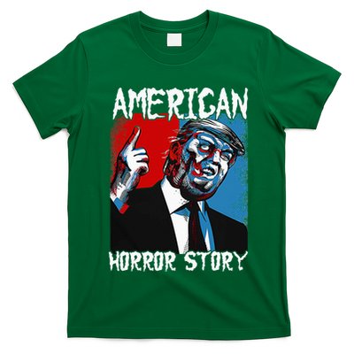 Trump President Usa Flag Halloween Horror Story Costumes T-Shirt