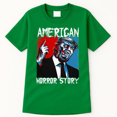 Trump President Usa Flag Halloween Horror Story Costumes Tall T-Shirt