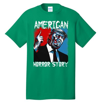 Trump President Usa Flag Halloween Horror Story Costumes Tall T-Shirt