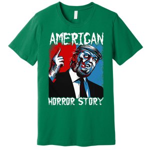 Trump President Usa Flag Halloween Horror Story Costumes Premium T-Shirt