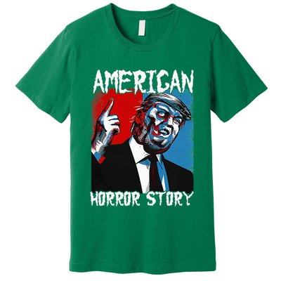 Trump President Usa Flag Halloween Horror Story Costumes Premium T-Shirt