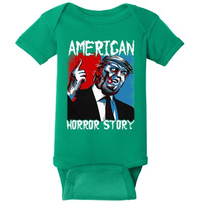 Trump President Usa Flag Halloween Horror Story Costumes Baby Bodysuit