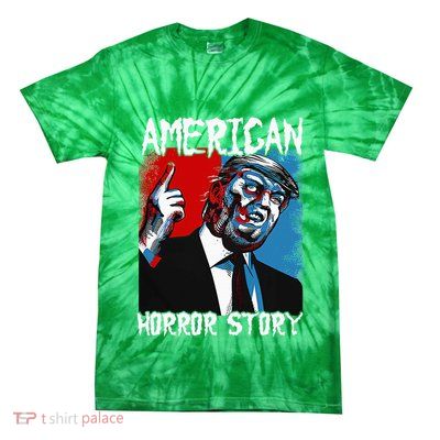 Trump President Usa Flag Halloween Horror Story Costumes Tie-Dye T-Shirt