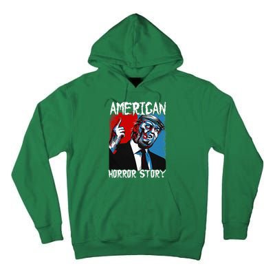 Trump President Usa Flag Halloween Horror Story Costumes Tall Hoodie