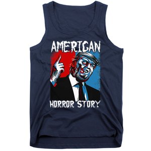 Trump President Usa Flag Halloween Horror Story Costumes Tank Top