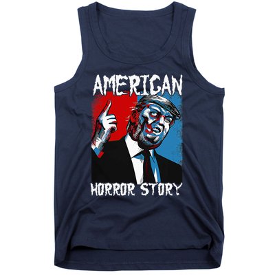 Trump President Usa Flag Halloween Horror Story Costumes Tank Top