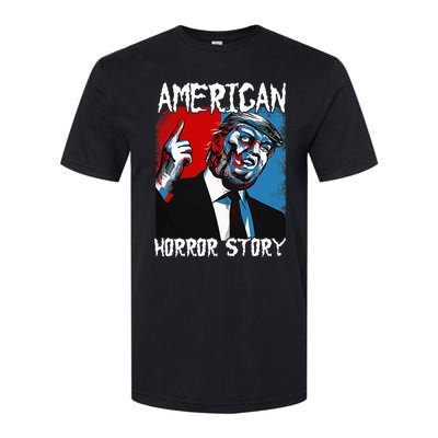 Trump President Usa Flag Halloween Horror Story Costumes Softstyle® CVC T-Shirt