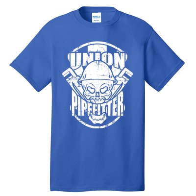 Tough Proud Union Pipefitter Workers Funny Gift Tall T-Shirt