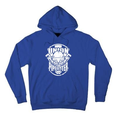 Tough Proud Union Pipefitter Workers Funny Gift Tall Hoodie